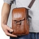 thumbnail image 3 of Cinturón portátil Riñonera Cuero de vaca Cinturón Bolsa Monedero Simple Casual para el trabajo, 3 of 9