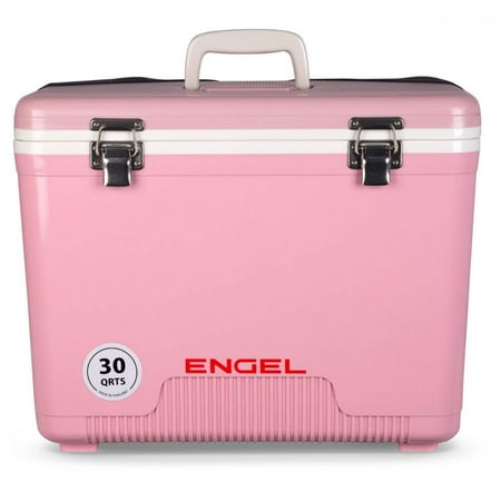 Engel Coolers 30 Quart 48 Can Lightweight Insulated Mobile Cooler Drybox,