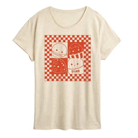 Squishmallows - Fast Food Grid Women's Short Sleeve Graphic T-Shirt