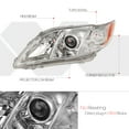 thumbnail image 2 of DNA Motoring For 07-09 Toyota Camry Driver Left Side OE Style Headlight Lamp Replacement TO2518105, 2 of 8