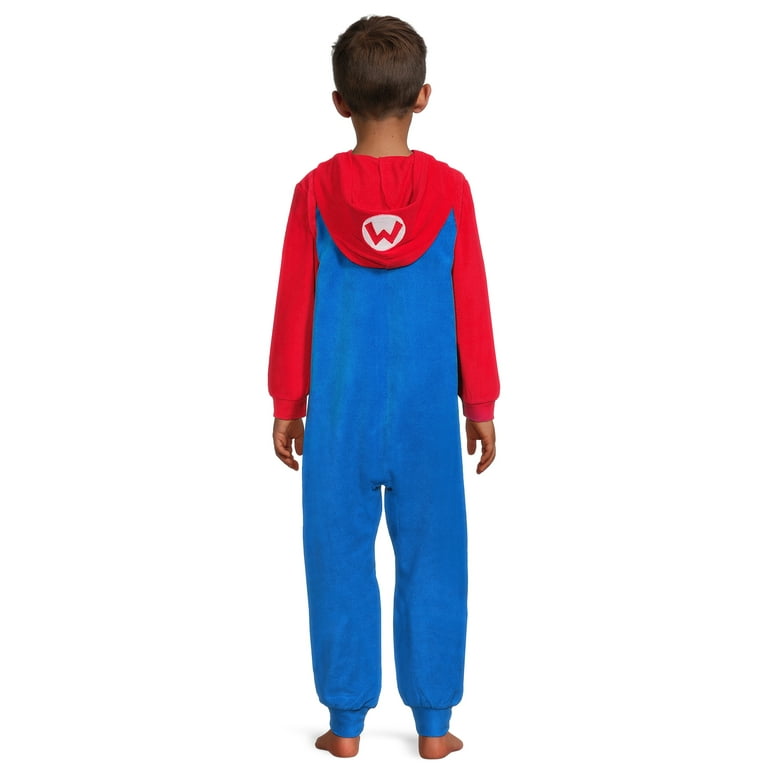 Super Mario Bros Boys Mario Union Suit Sizes 4 12 Walmart