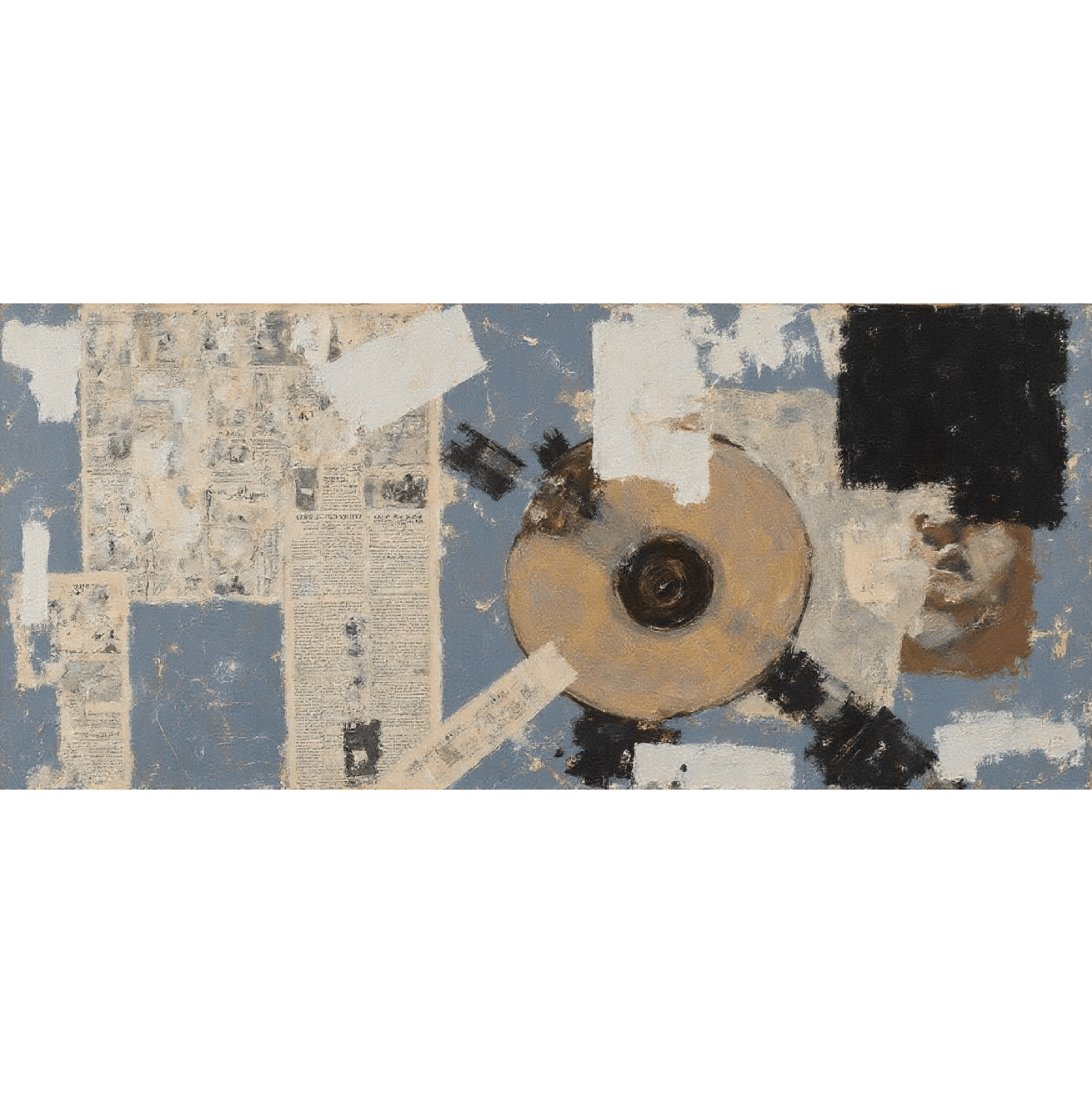 MAYEERTY Modern Abstract Wall Art Painting, Living Room Decor, Brown MDF Frame, 7.87"x9.84"