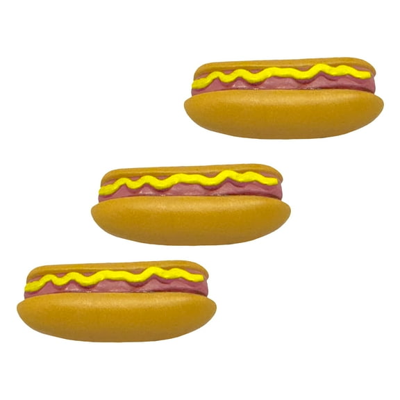 Hot Dog Accessory for WWE & AEW Wrestling Action Figures [Set of 3]
