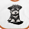 thumbnail image 4 of Inktastic Schnauzer Pup Boys or Girls Baby Bib, 4 of 4