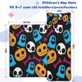 thumbnail image 5 of Colorful Halloween Elements Pattern Toddler Nap Mats for Kids Preschool,59"x22" Sleeping Mat Bag or Kids,Toddler Sleeping Bag,Toddler Nap Mat or Daycare, 5 of 6