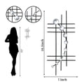 thumbnail image 4 of 2 Set arc black 16.5 inch Wall Sculpture Abstract Home Decor, 4 of 7