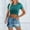 Green, variant on TODOZO Crop Tops for Women Trendy Summer Crew Neck Slim Fitted Summer Tops for Women 2025 Umbilical Top with and Pleated Round Neck T Shirt for Women Black L