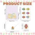 thumbnail image 2 of 12 Pack Easter Cards with Envelopes & Stickers, Happy Easter Greeting Cards Cartoon Bunny Card for Classroom Exchange, Spring Colorful Eggs Bunny Blank Card Holiday Supplies (Mix Color A), 2 of 4