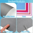 thumbnail image 3 of Uxcell Glitter Cardstock Paper, 250gsm Sparkly Paper 10 pack 10x10 inch Grey, 3 of 6