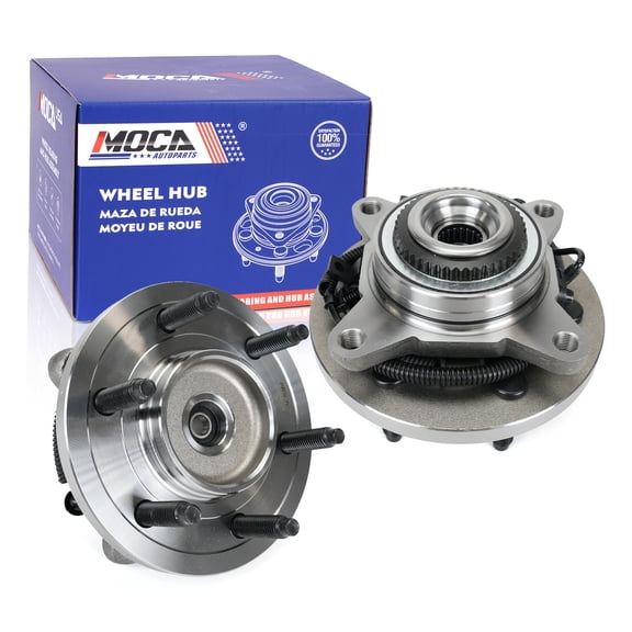 MOCA AUTOPARTS 515142 2x Front Wheel Hub Bearing Assembly Fit for 2010-2014 Ford F-150 6.2L & 2011-2014 Ford Expedition 5.4L & 2011-2014 Lincoln Navigator 5.4L
