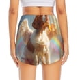 thumbnail image 3 of Picia Rainbow English Cocker Spaniel Pattern Women's 2 in 1 Athletic Running Shorts High Waisted Workout Casual Gym Sweat Shorts with Comfy Liner Zipper Pockets-X-Large, 3 of 9