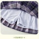 thumbnail image 5 of Girl's College Style Pleated Skirt Set Sanrios Anime Kuromi Kawaii T-Shirt New Summer Students Fashion Kids Short Sleeve Skirt, 5 of 5
