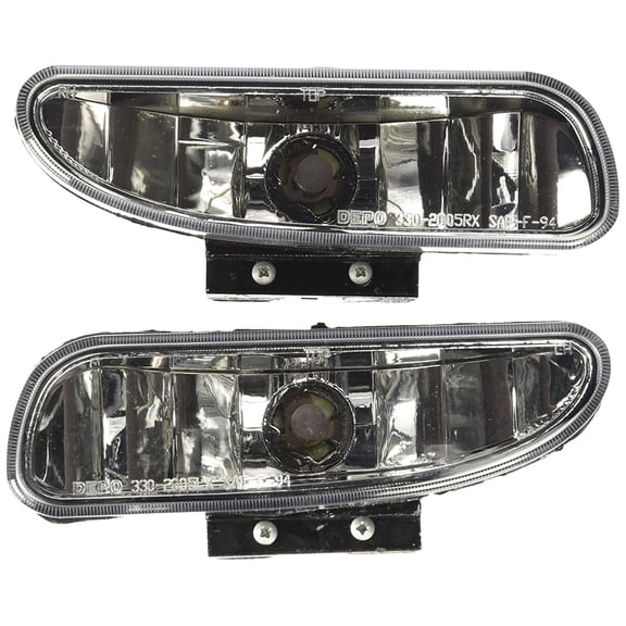 Spec-D Tuning LF-MST96C-DP Ford Mustang Gt Base Clear Fog Lights Lamps Pair