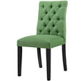 thumbnail image 4 of Modern Contemporary Urban Design Dining Kitchen Room Side Chair, Set of Four, Fabric, Green, 4 of 4