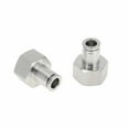 thumbnail image 1 of Conectores de aire de 5/16" hembra para manguera, 2 piezas, acero inoxidable 304, conector rápido BSPT de 1/2", tono plateado, 1 of 1
