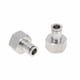 thumbnail image 1 of Conectores de aire de 5/16" hembra para manguera, 2 piezas, acero inoxidable 304, conector rápido BSPT de 1/2", tono plateado, 1 of 1
