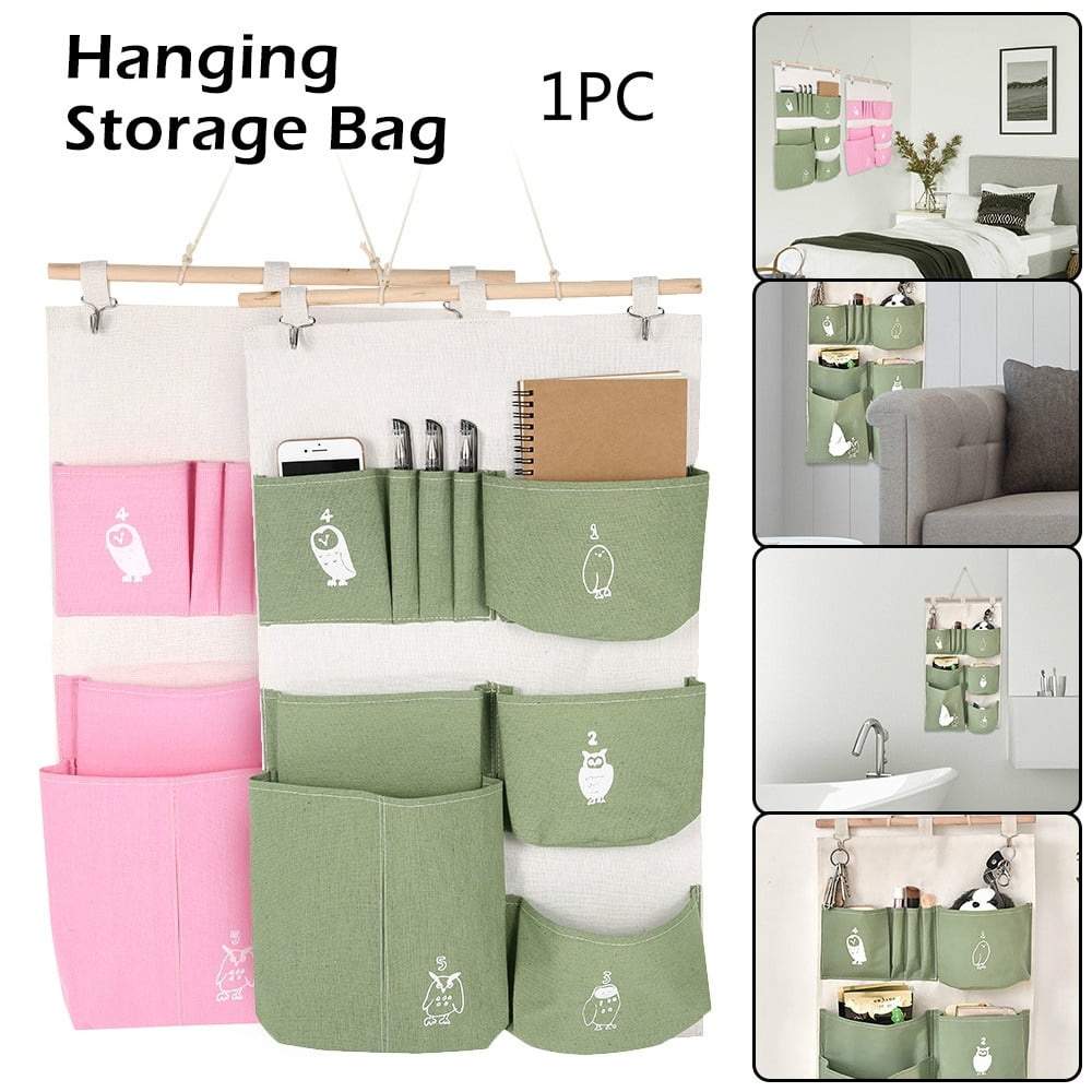 1PCS 3Layers Flexible Wall Storage Bag Hanging Bag Debris Storage Bag