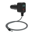 thumbnail image 2 of Car Satellite Power Cable, Satellite Car Charger Adapter Dual Fast Charging Ports Safe Stable IP68 Water Resistant with Digital Display for Phone, 2 of 7