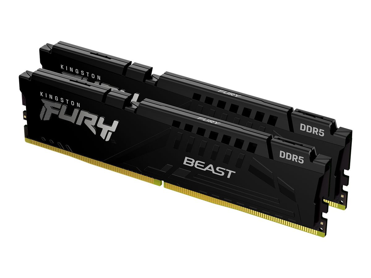 Kingston, Memory RAM, 32GB (2x16GB) DDR5 6000MHz CL40, Black