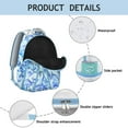 thumbnail image 4 of Waterproof Butterfly Backpack&nbsp;– Stylish Bookbag for School & Travel, Roomy Compartment, Padded Straps, Fashionable Floral Design, 4 of 6