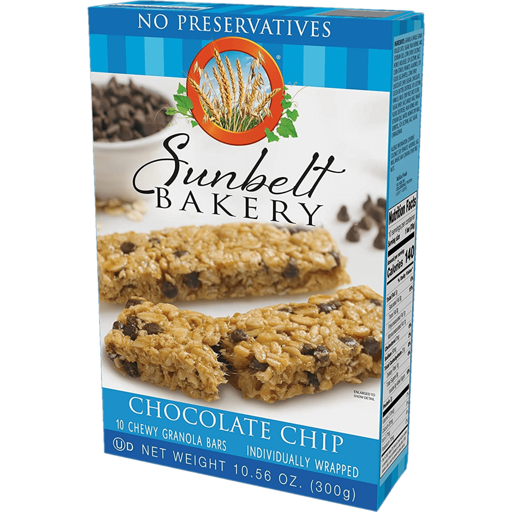Sunbelt Bakery Chocolate Chip Chewy Granola Bars, 8 Boxes