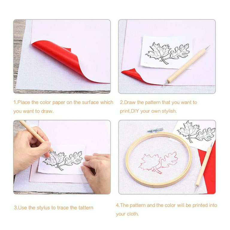 10Sheets DIY Embroidery Transfer Paper Copy Pattern Tracing Paper