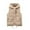 Khaki, variant on Shadoumai Womens Puffer Vest Sleeveless Hooded Zip Up Jacket Casual Quilted Winter Coat Stand Collar Gilet Jacket with Pockets