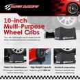 thumbnail image 2 of Race Ramps 10 Inch Wheel Cribs for Car Maintenance and Display, RR-WC-10, Black, 2 of 9