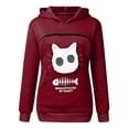 thumbnail image 2 of SweatshirtCatLoversHoodieKangarooDogPetPawPulloversCuddlePouchSweatshirtPocketAnimalEarHooded, 2 of 4