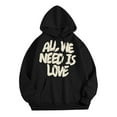 thumbnail image 3 of Zylarhe Men's Fashion Casual Digital Letter Print Hooded Long Sleeve Hooded Sweater Top Mens Hoodies Graphic, 3 of 4