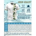 thumbnail image 2 of Bird of Paradise Hibiscus Floral Hawaiian Shirt for Men,Vintage Style, Button Down Summer Beach Short Sleeve, S-5XL, 2 of 4