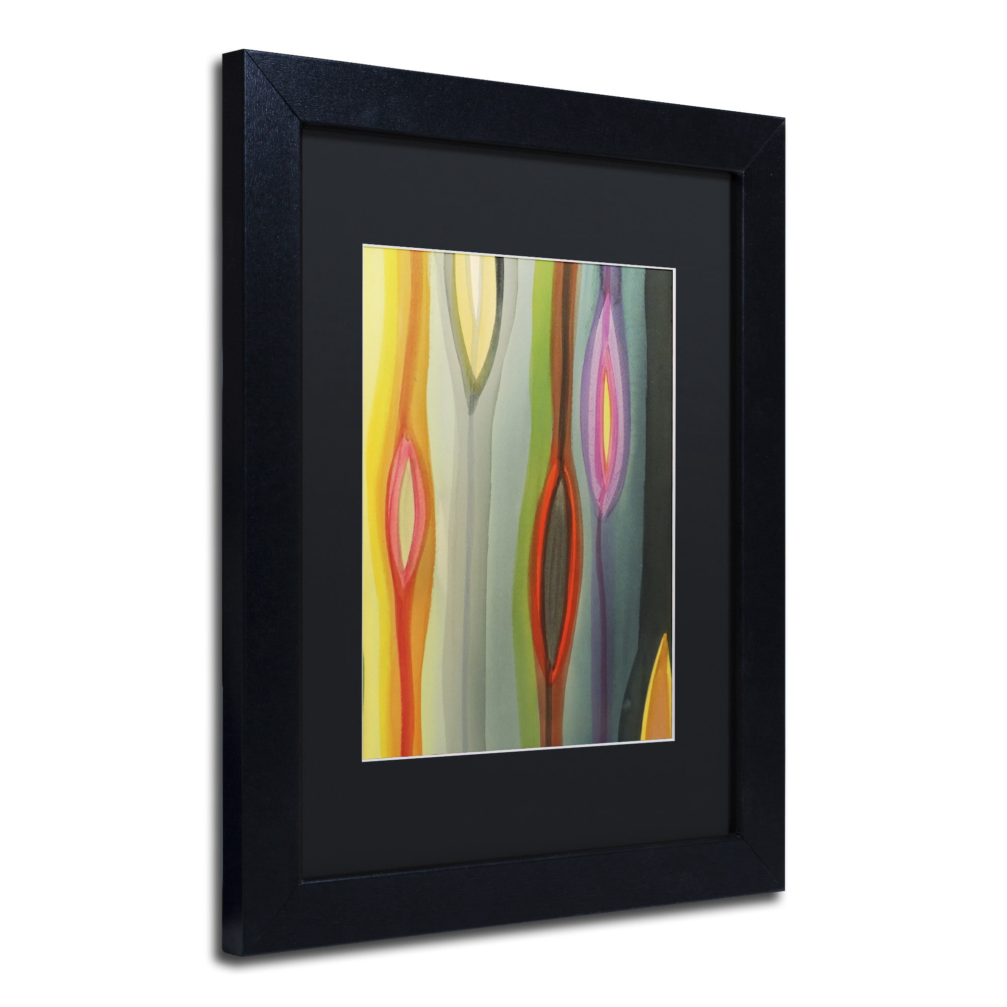 Trademark Fine Art "Hiatus II" Canvas Art by Sylvie Demers, Black Matte, Black Frame