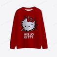 thumbnail image 4 of Sudadera con capucha de Hello Kitty Harajuku de Anime japonés para mujer, sudadera Ullzang de los años 90 con dibujos animados divertidos de Eleven, sudadera con capucha de Hello Kitty para mujer, 4 of 5