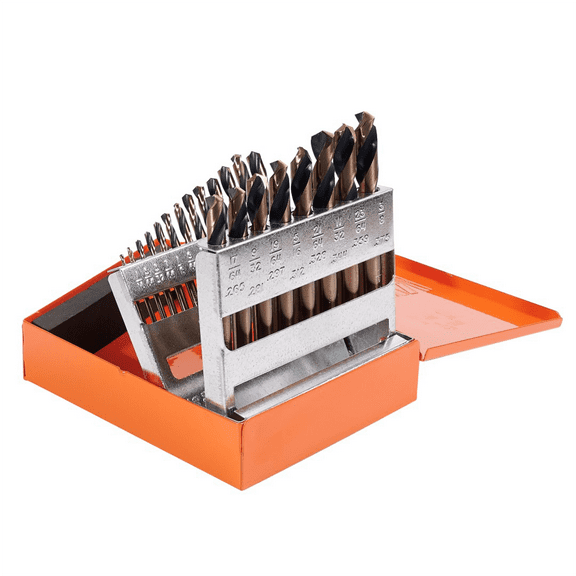 KnKut KnKut 21 Piece Short Stubby Length Drill Bit Set 1/16"-3/8" by 64ths
