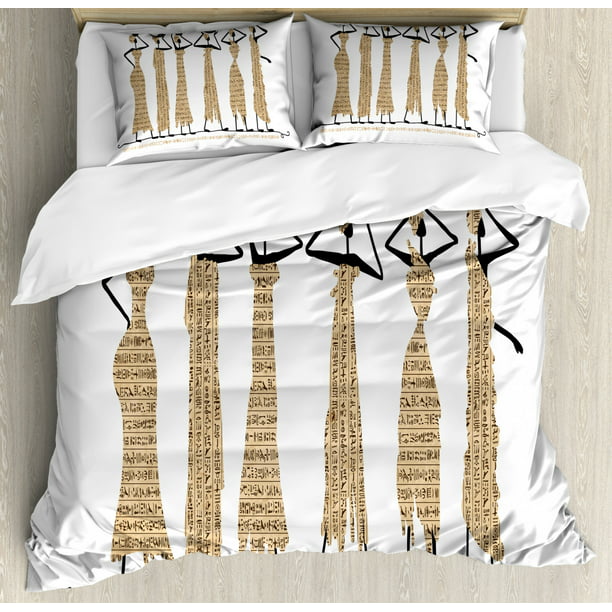 Piece Bedding Set With 2 Pillow Shams, Queen Size Cotton Duvet Cover Set Egypt