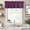 Purple, variant on Dark Green Burlap Texture Farmhouse Short Window Curtain Valances, Farmhouse Vintage Green Rod Pocket Kitchen Valances for Living Room Bedroom Bathroom Cafe 42" x 18"