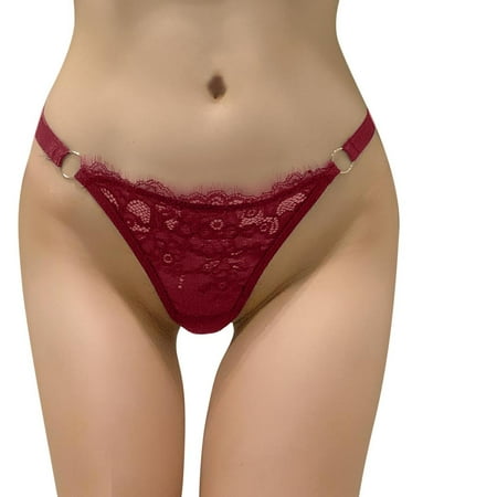 

Women Panties Seamless High Waist Cute Lace Hollow Lace Transparent Lace Bow Briefs Underwear