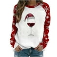 thumbnail image 2 of ‌FDGIU Women's Christmas Sweatshirt 2025 – Fleece Lined Pullover, Merry & Bright Holiday Top, 2 of 4