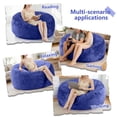 thumbnail image 5 of Oversized Memory Foam Bean Bag Chair, Large Gaming Sofa & Working Lounge Loveseat, Cozy Floor Couch with Washable Cover & Sleeper Bed for Living Room, Great Holiday Gift, 5 of 7