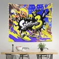 thumbnail image 4 of Splatoon Wall Tapestry Cartoon Poster Wall Hanging Tapestry for College Dorm Living Room Bedroom Decoration 60x51 Inch, 4 of 7
