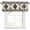 Brown, variant on Kitchen Curtain Valances for Windows,Aztec Blue Geometric Abstract Rod Pocket Small Valance Short Window Treatment for Bedroom Bathroom Living Room,42"x12"