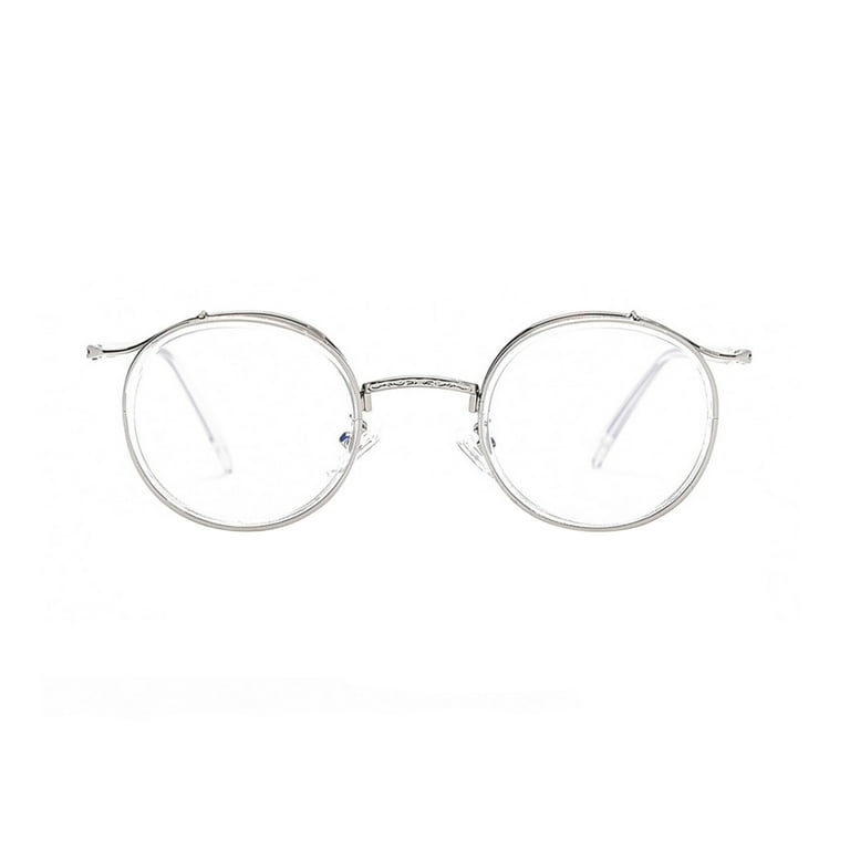 【送料&関税込】Off-White Round Frame Glasses - Unisex UNIEOWFA Small Retro Round Optical Glasses Frame Women