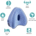thumbnail image 3 of Almohada ortopédica gris de espuma viscoelástica para personas que duermen de lado - Ideal para personas que duermen de lado - Sou, 3 of 5