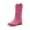 PINK, variant on Women's Cowboy Boots Mid Calf Cowgirl Boots Embroidery Stitched Square Toe Western Boots Wide Width