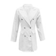 thumbnail image 1 of Vedolay Women's Coat Womens Solid Color Open Front Plus Size Long Sleeve Office Blazers Jacket,White M, 1 of 5
