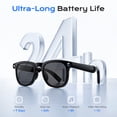 thumbnail image 5 of Domars Smart Glasses with 8MP Camera & ChatGPT AI, Real-Time Translation, Bluetooth/Wi-Fi, ENC Noise Canceling, Voice/Touch Control, Music Player, 270mAh Battery, 5 of 7