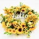 thumbnail image 3 of Hola girasol guirnalda decoración de puerta ins decoración nórdica de flores de sol hola decoración colgante 45cm ANGGREK  Otros, 3 of 8