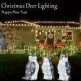 thumbnail image 4 of 3pc Light-up Penguin Christmas Outdoor Decorations With Led Garden Lights，Large,KAI, 4 of 4