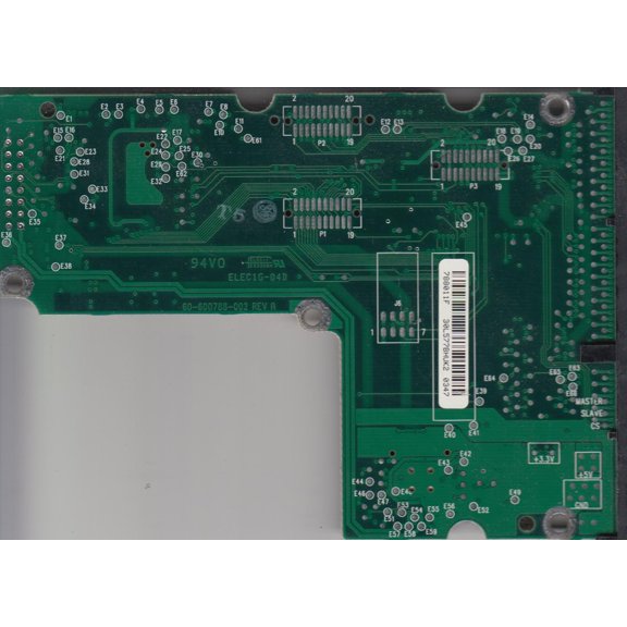 WD64AA-60AAA4, 61-600788-011 F, WD IDE 3.5 PCB