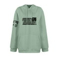thumbnail image 3 of GIPQJK Graphic Hoodies for Men American Flag Design Hooded Sweatshirts 2024 Fall This We'll Defend Eagle with American Flag Long Sleeve Tops with Pockets,Mint Green L, 3 of 4